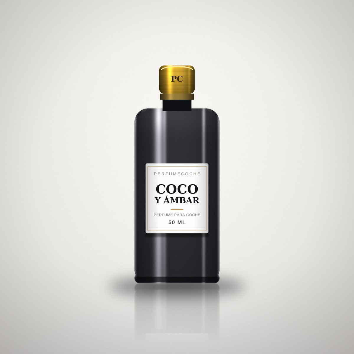 Perfume de coche Coco y Ámbar, fragancia tropical cálida para ambientar el vehículo